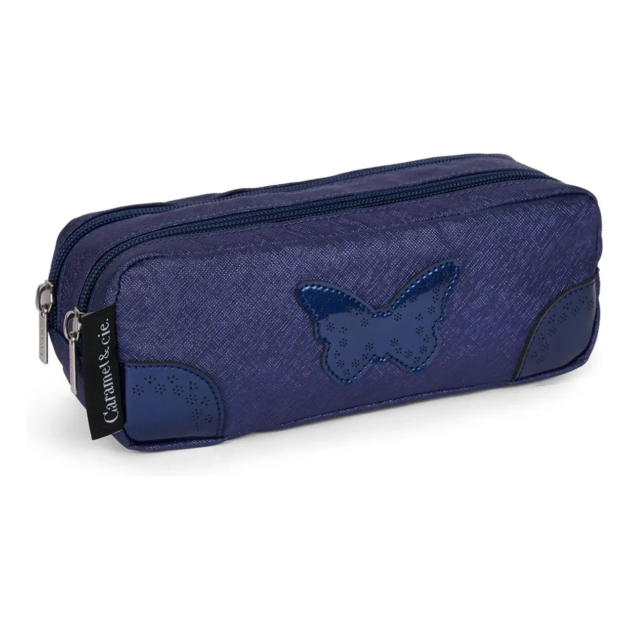 Caramel & Cie - Oxford Doppel-Federmappe | Blau