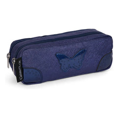 Caramel & Cie - Oxford Doppel-Federmappe | Blau