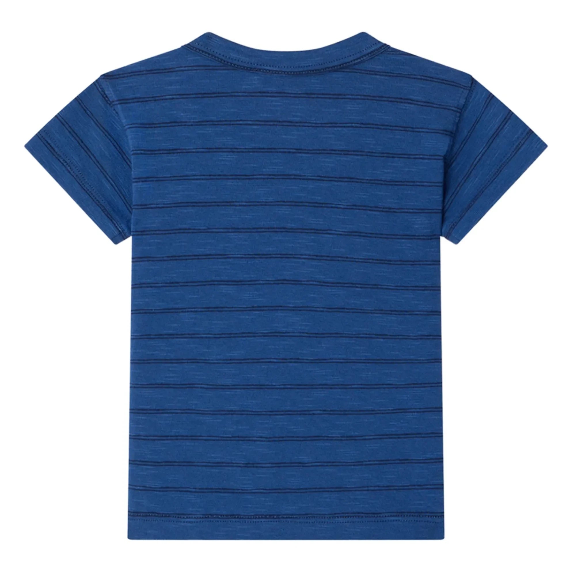 Bonpoint - Striped Organic Cotton T-Shirt | Royal Blue