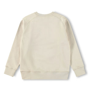Molo - Mike Smile organik pamuk sweatshirt | Ecru