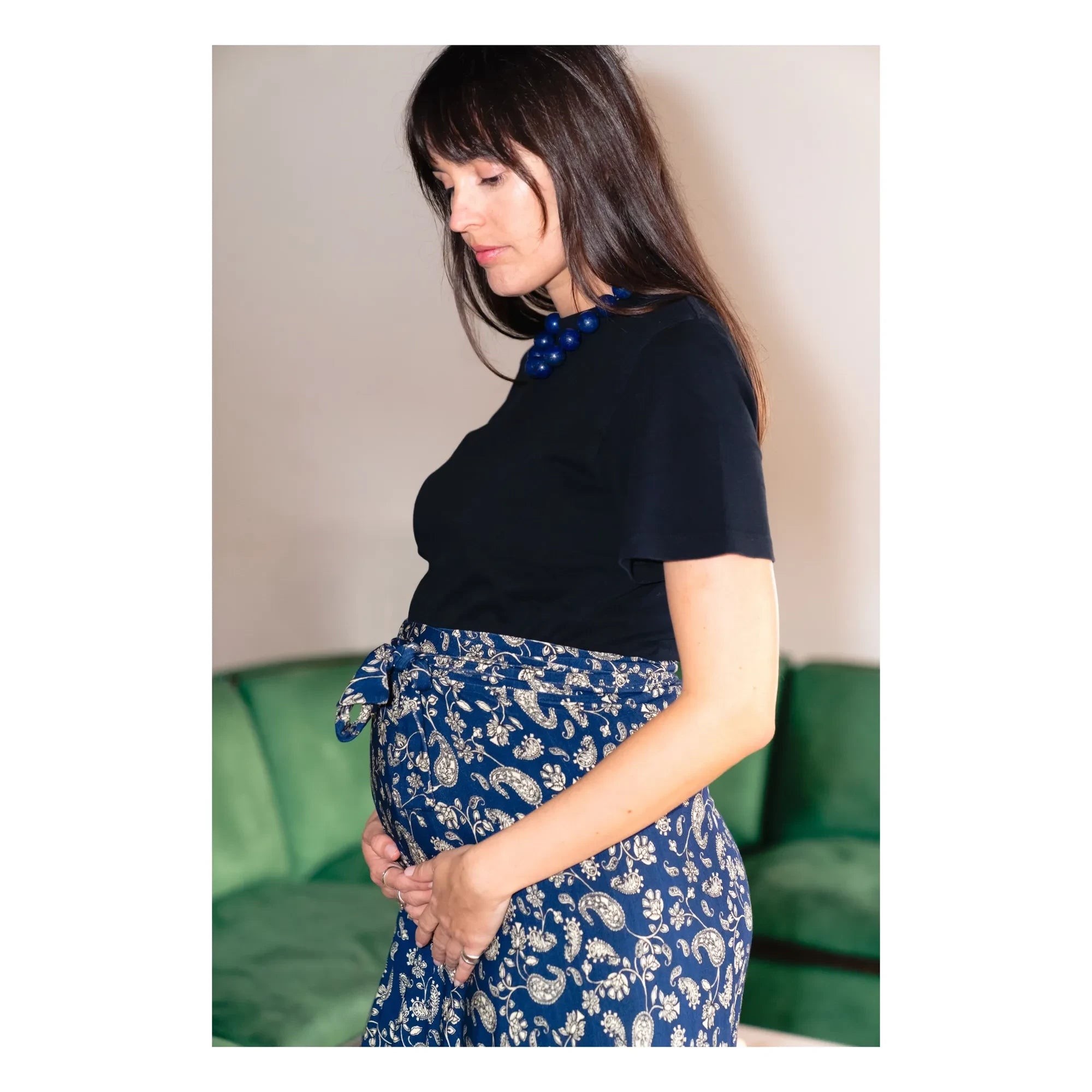 Paloma Collection – Umstandsrock Carlota Bandana | Blau