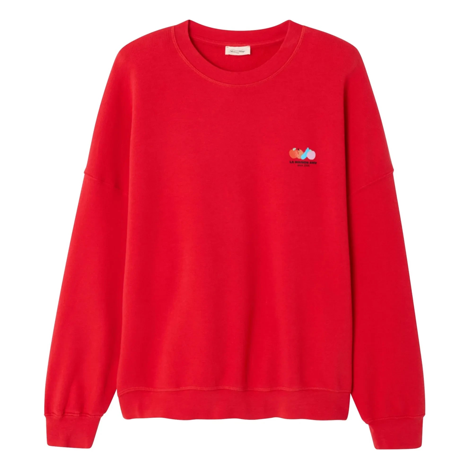 American Vintage - Atubay Cotton Sweatshirt | Tomato Red