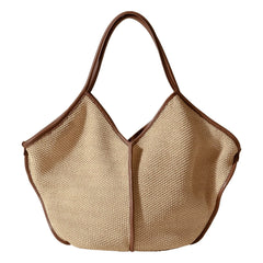 Hereu - Calella Weiche Raffia-Tasche | Beige
