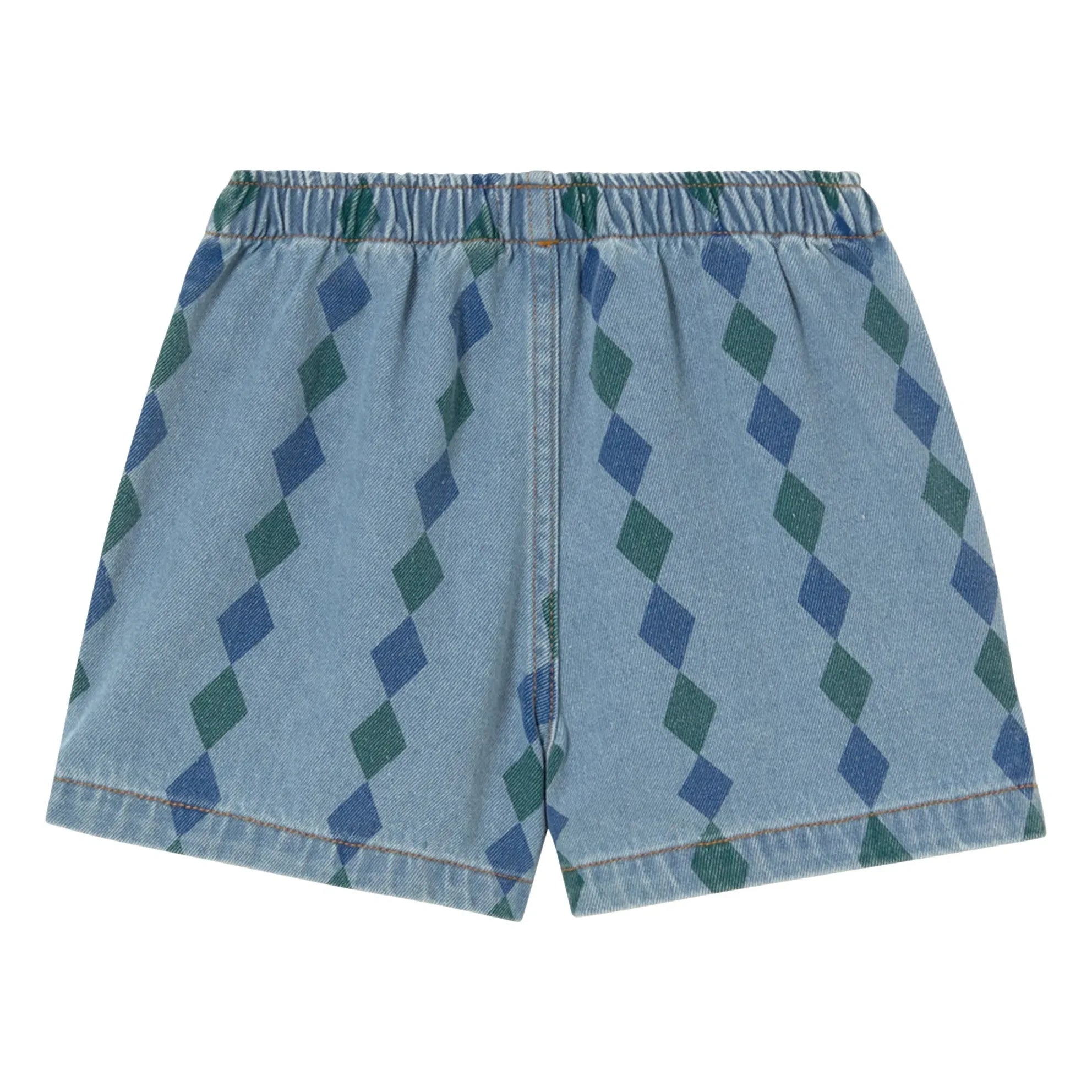 Tinycottons - Denim Losange Şort | Mavi