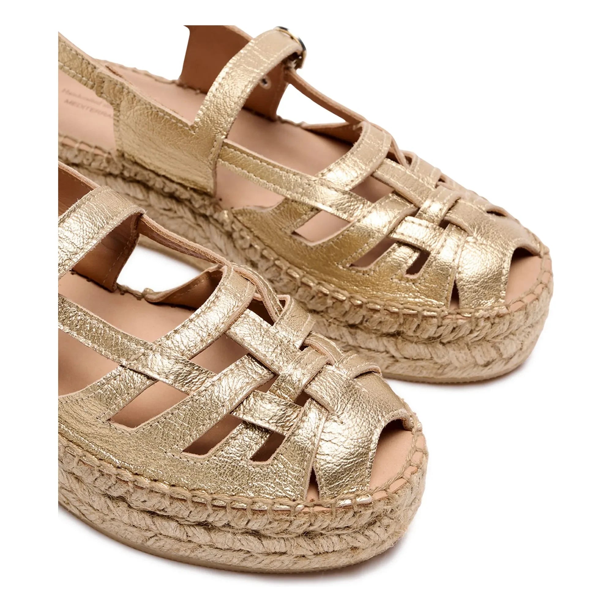Naguisa - Thalis Metalik Espadriller | Altın