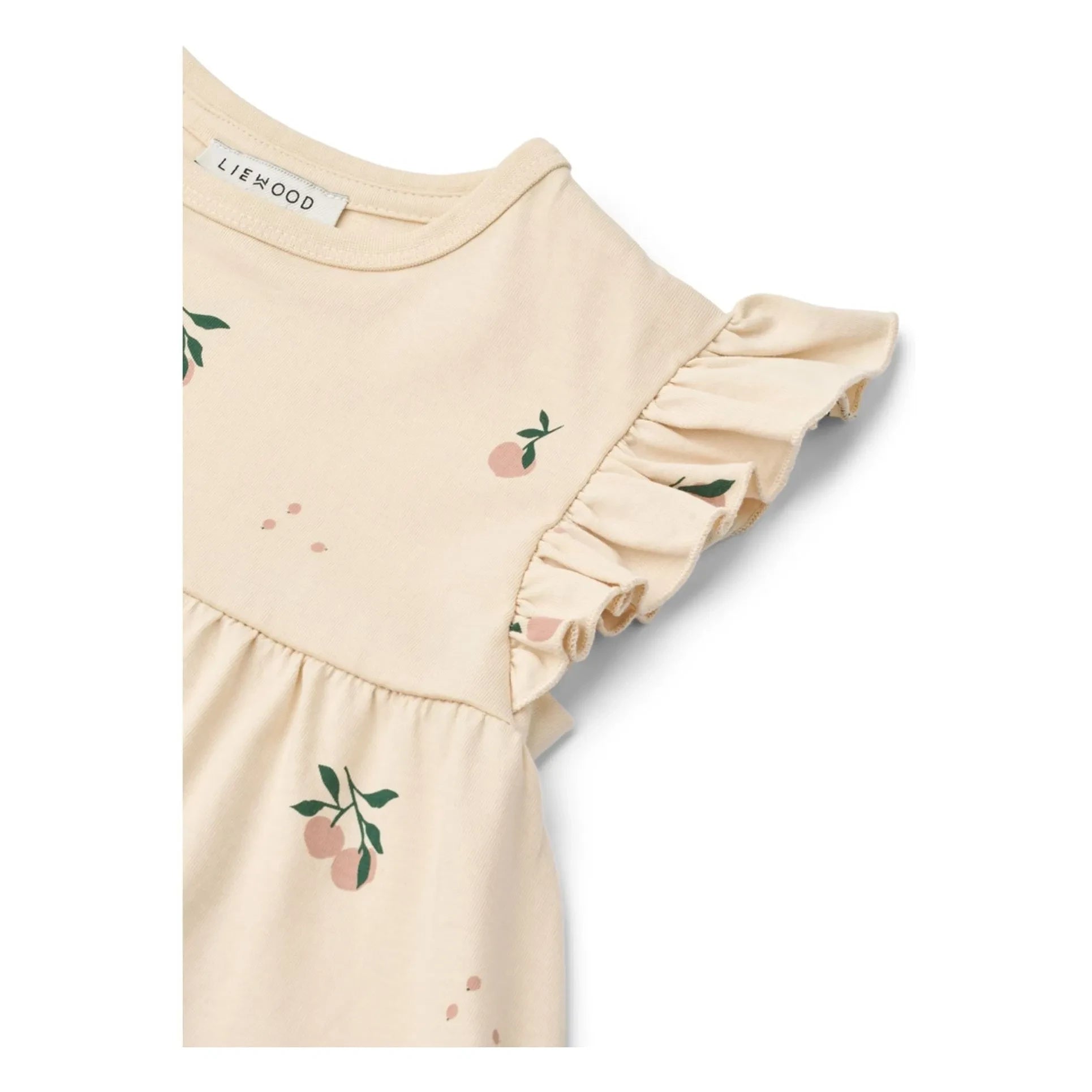 Liewood - Neveah Pfirsich Bio-Baumwollkleid | Ecru