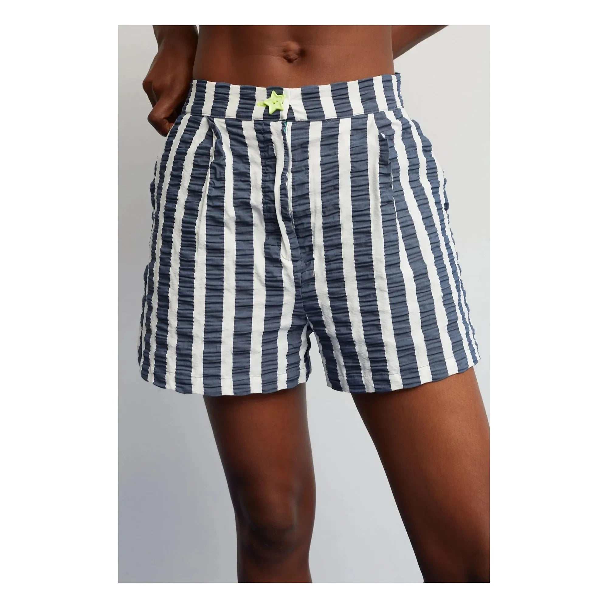 Dr Bloom - Star Striped Shorts | Dark Blue