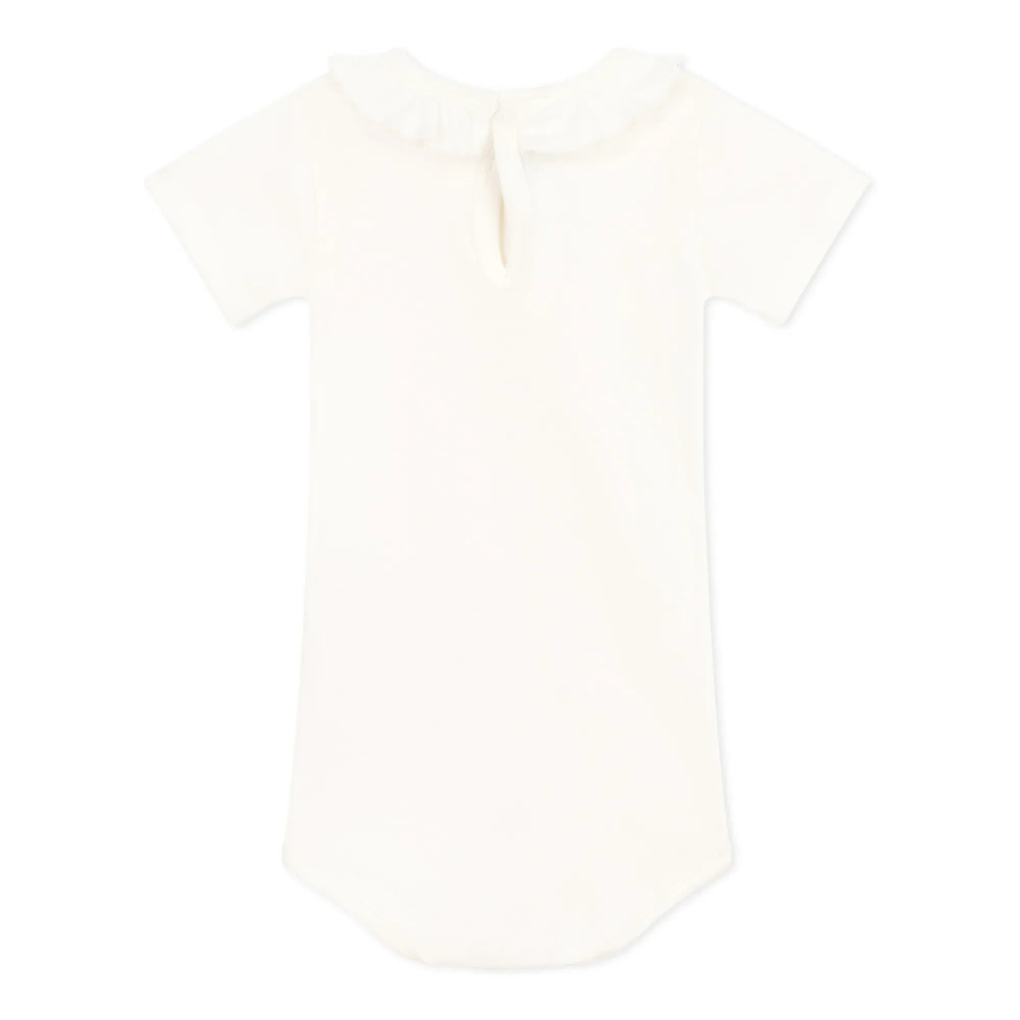 Petit Bateau – Body Maggie mit Rüschen | Ecru