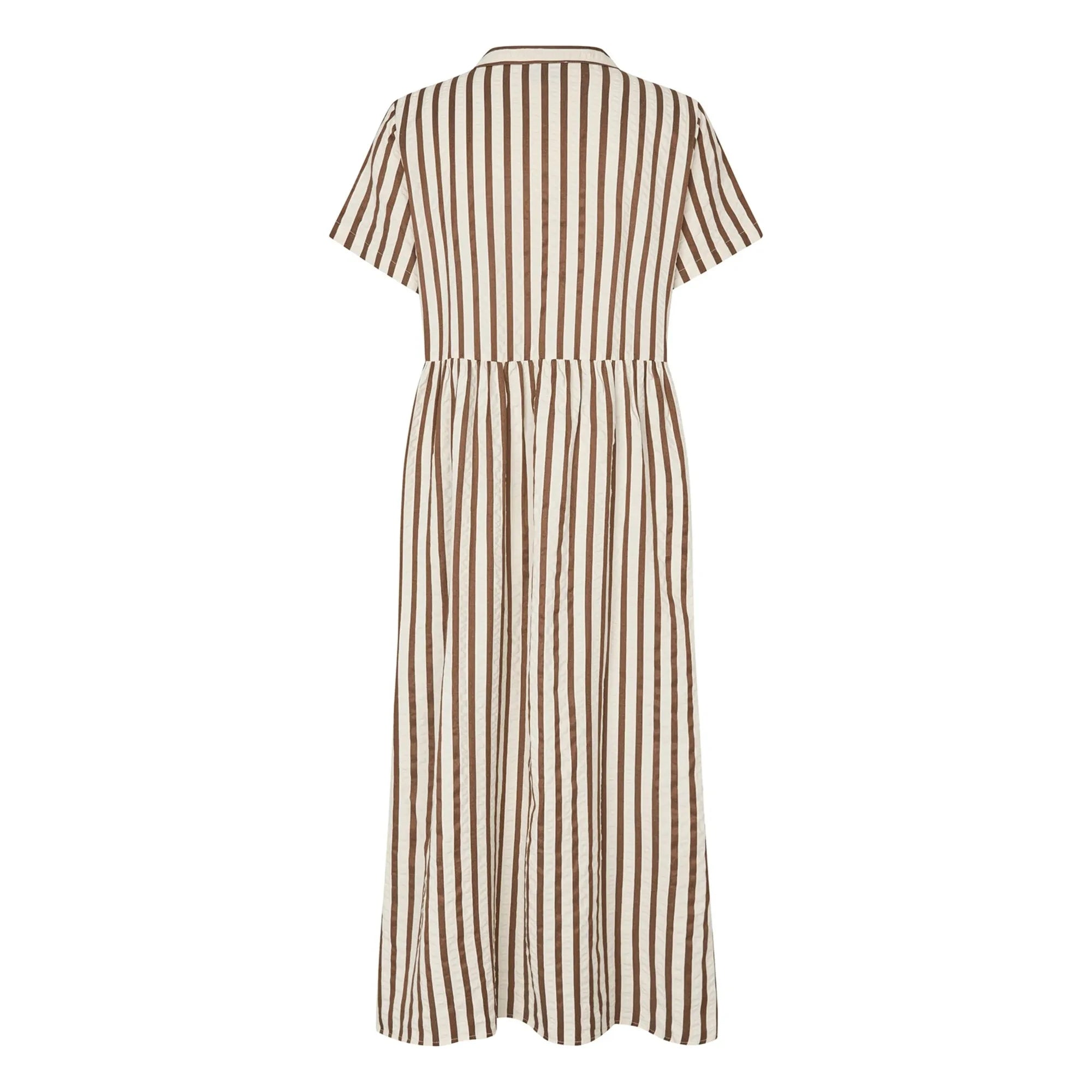 Lollys Laundry - Aliya Baumwollkleid | Mokka