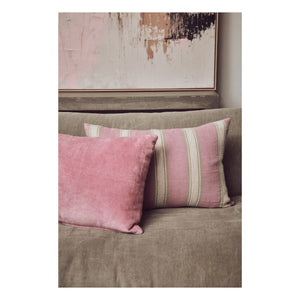 HKliving - Striped Cushion | Powder Pink