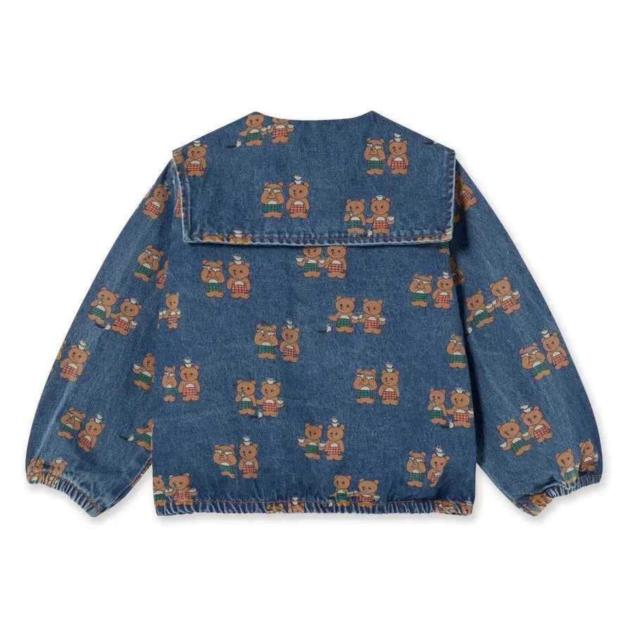 Tinycottons - Tea Room Denim Ceket | Mavi