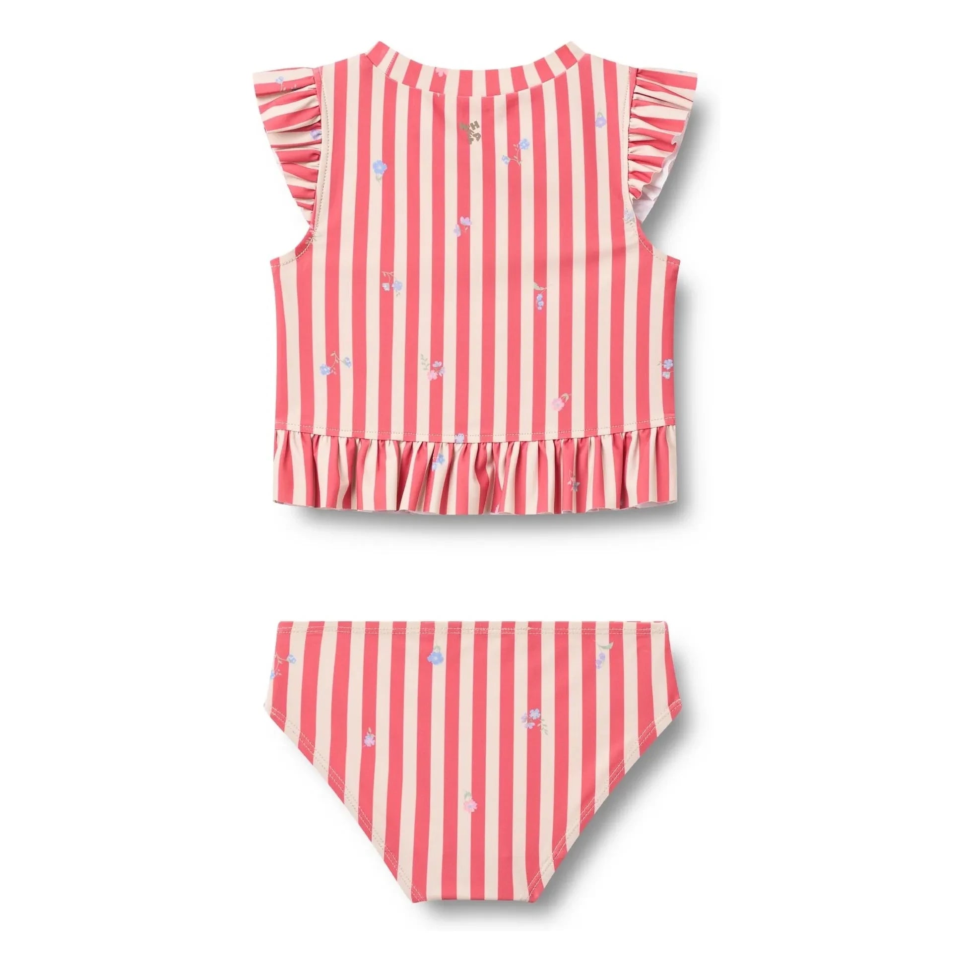 Wheat - Alma Striped Recycled Fibre Swimsuit | Red