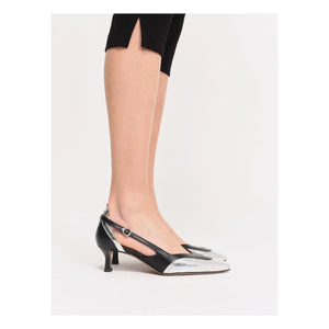 Socque Paris - Patti Leather Heeled Shoes | Black