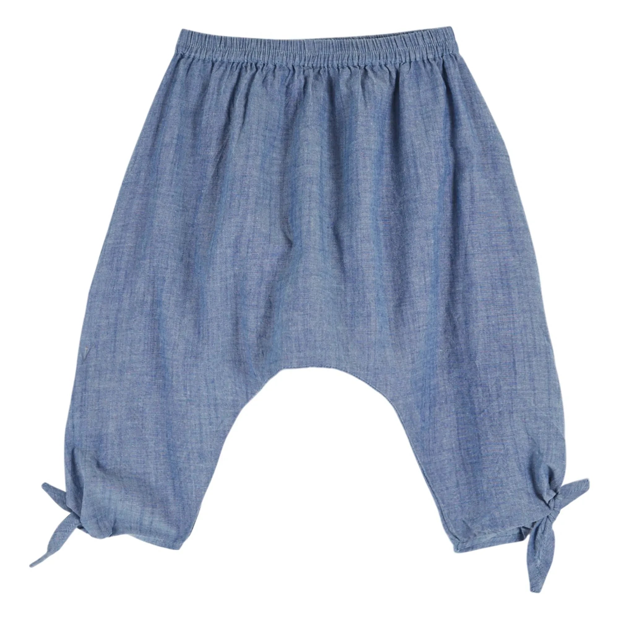 Emile et Ida - Blaue Chambray Sarouel-Hose