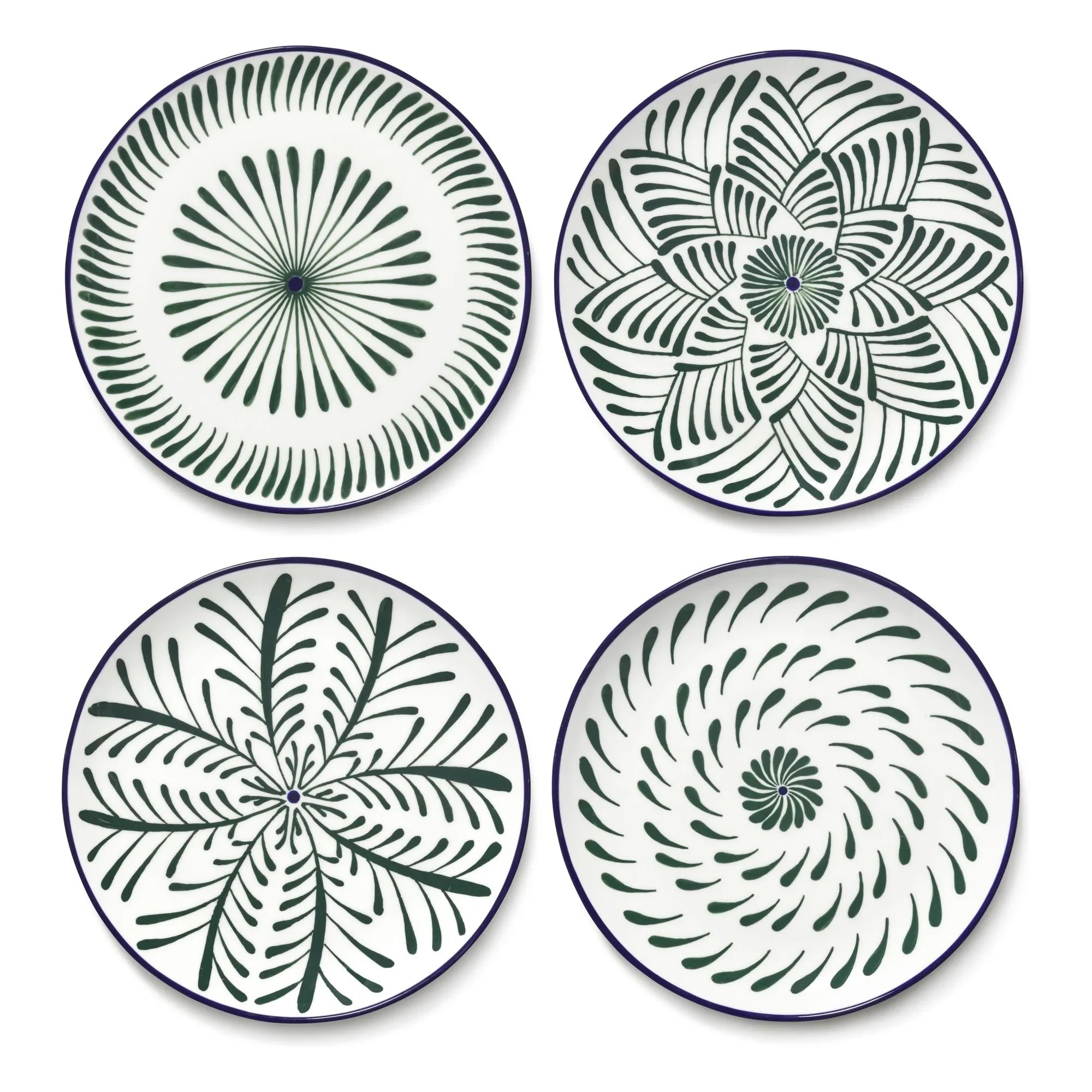 Serax - Baazar yemek tabakları, Waww La Table - 4'lü Set | Yeşil