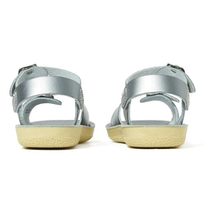 Salt-Water – Surfer Sandalen aus wasserfestem Leder | Silber