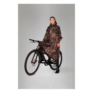 Rainkiss - Dark Leopard Waterproof Cape - Women's Collection | Brown