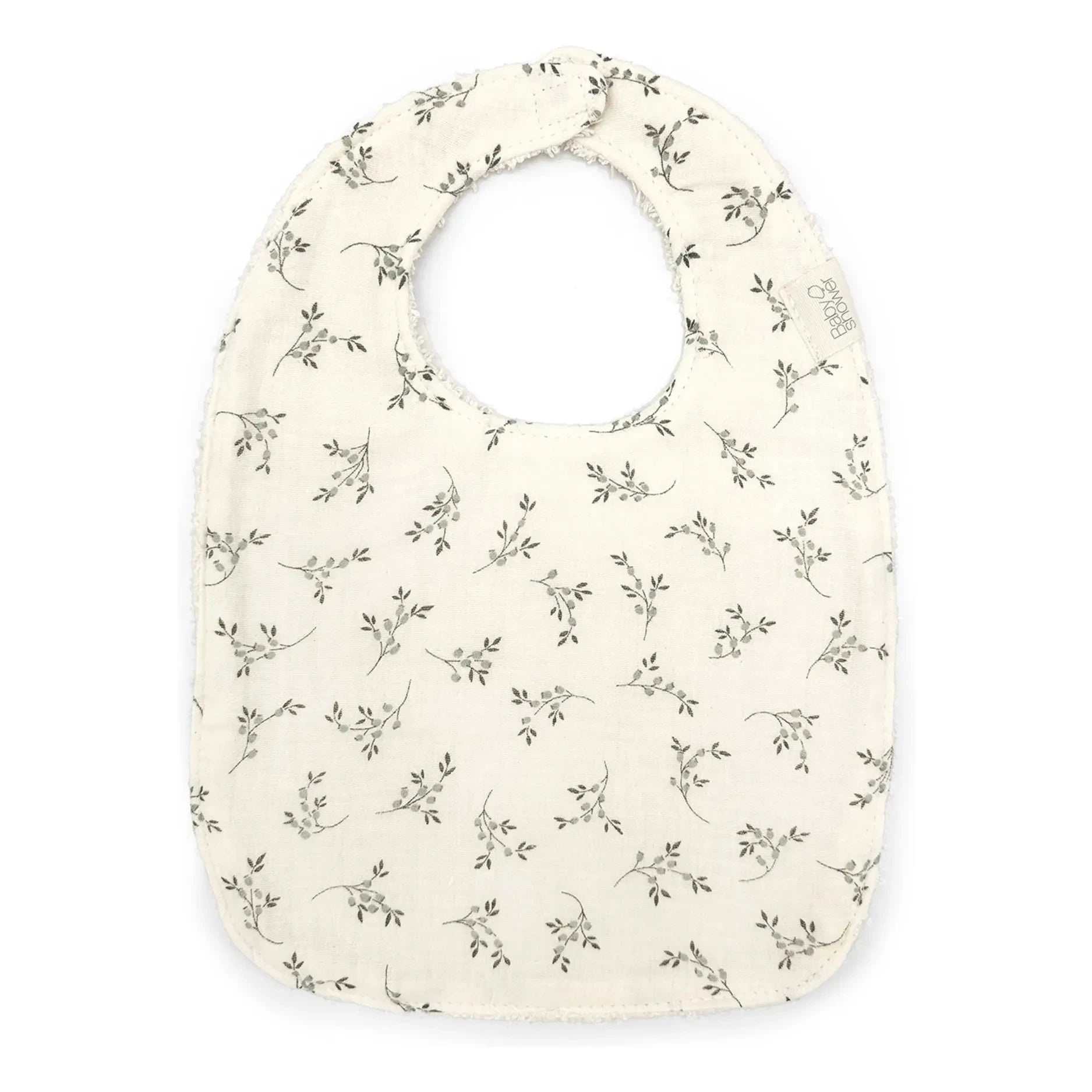 Babyshower - Lätzchen „Olive Bloom“ | Ecru