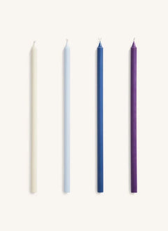 Hay - Taper Candles - Set of 4 | Blue