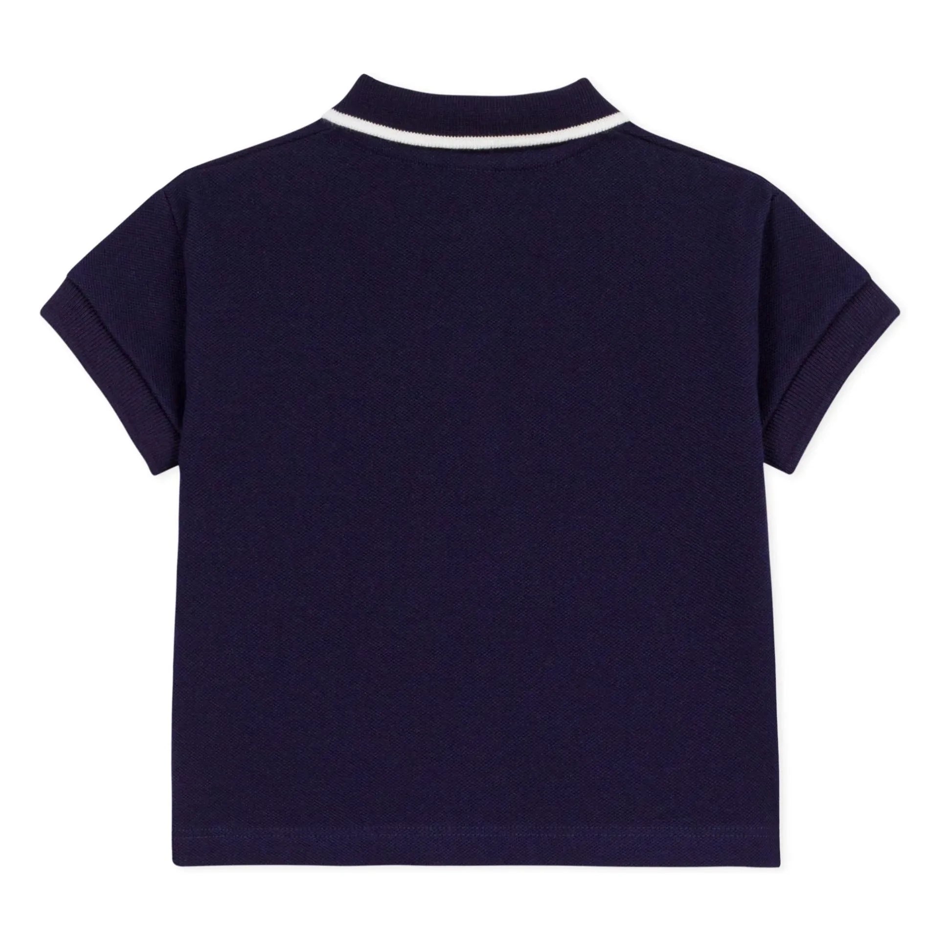 Petit Bateau - Baby-Poloshirt aus Bio-Baumwolle | Nachtblau