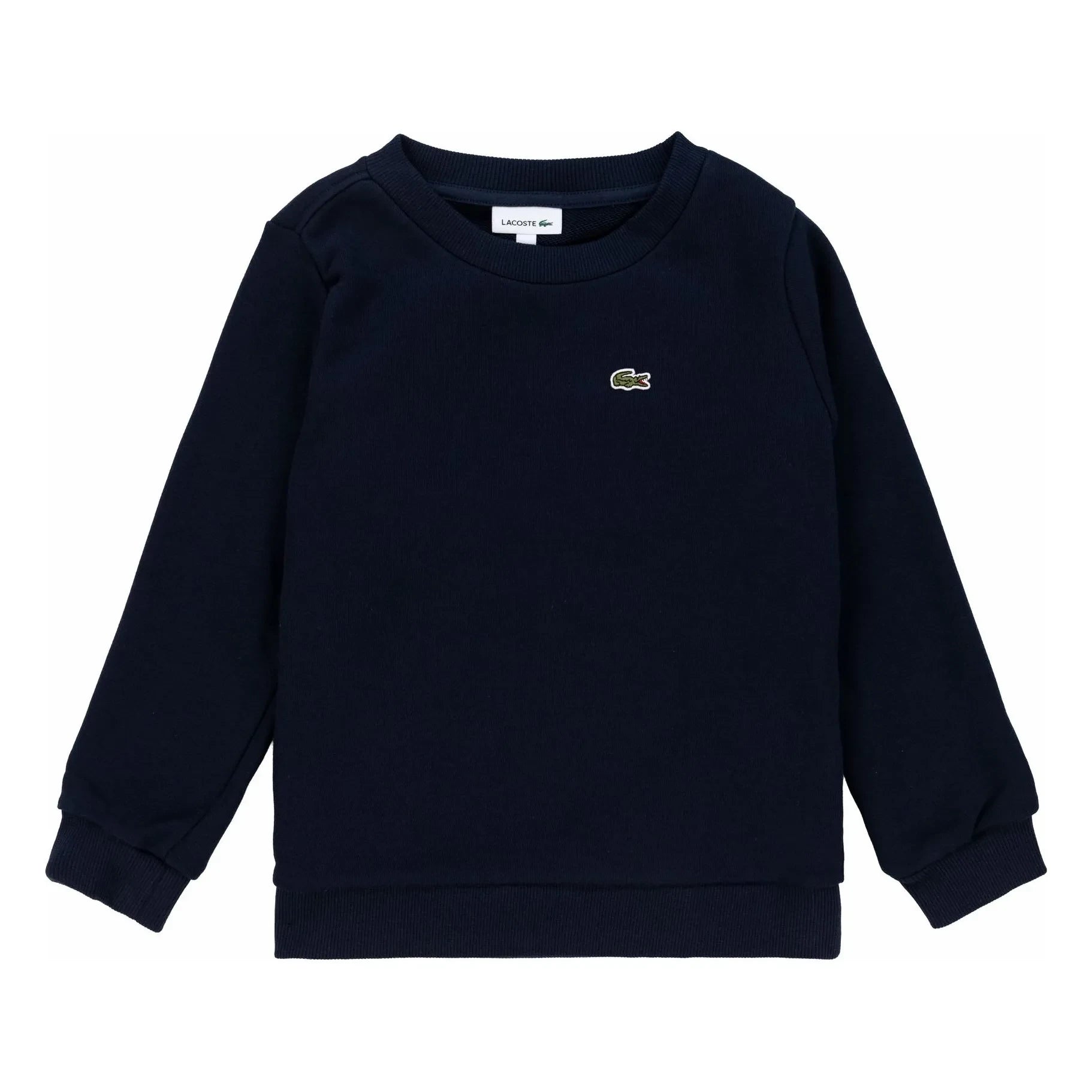 Lacoste – Organischer Baumwoll-Logo-Frottee-Sweatshirt | Marine