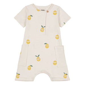 Studio Bohème - Bio-Baumwoll-Overall Aimé Citrons | Ecru