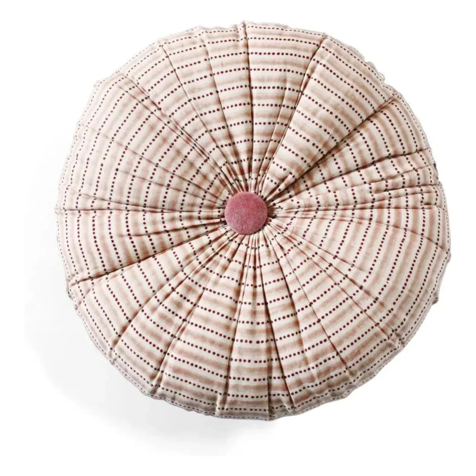 Le Monde Sauvage - Totoro Goa round pillow | Pale Pink