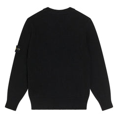 Stone Island – Logo Wollpullover | Schwarz