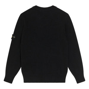 Stone Island – Logo Wollpullover | Schwarz