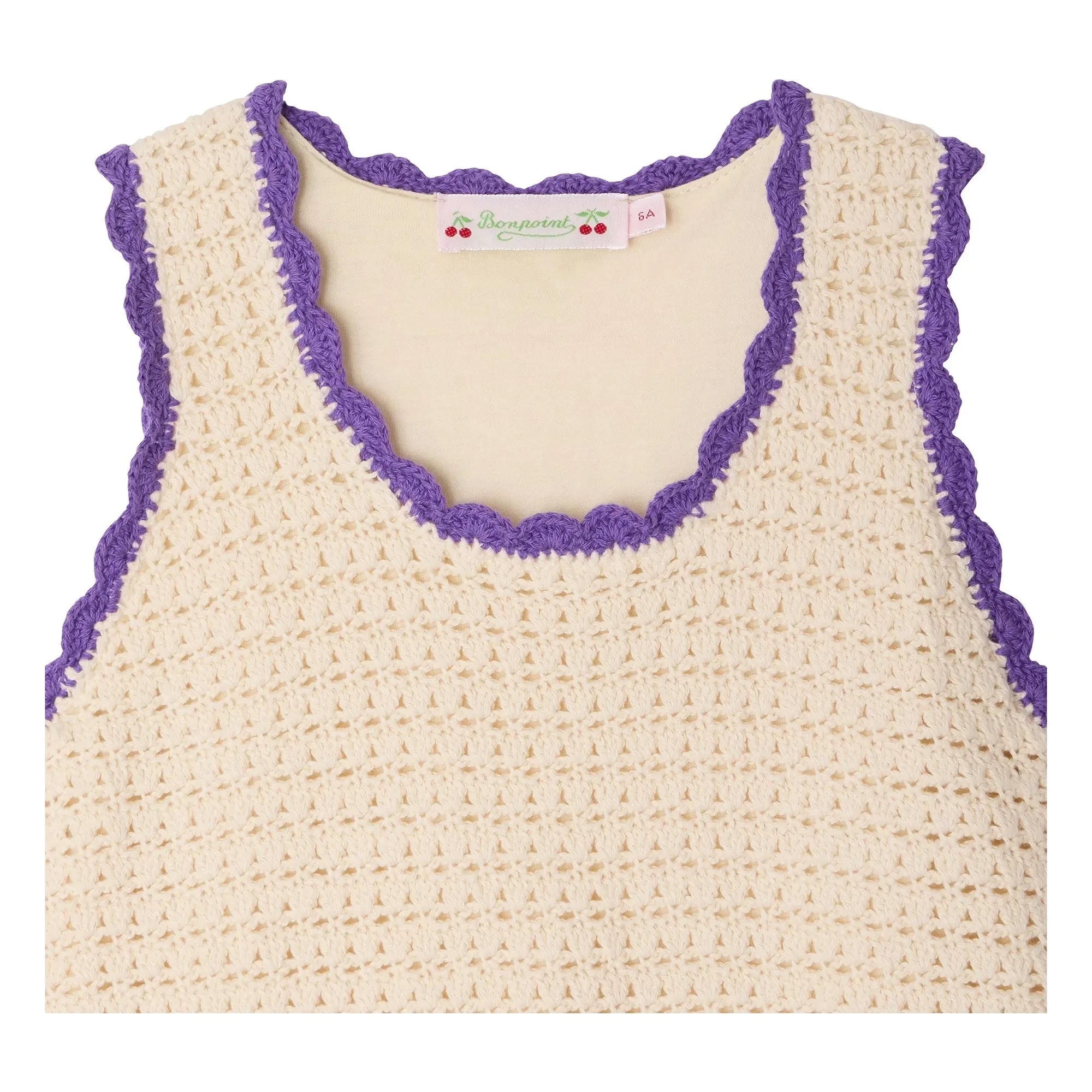 Bonpoint - Lali Maille Elbise | Ecru