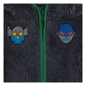 Stella McCartney Kids - Süper Kahraman Sherpa Ceket | Koyu Mavi