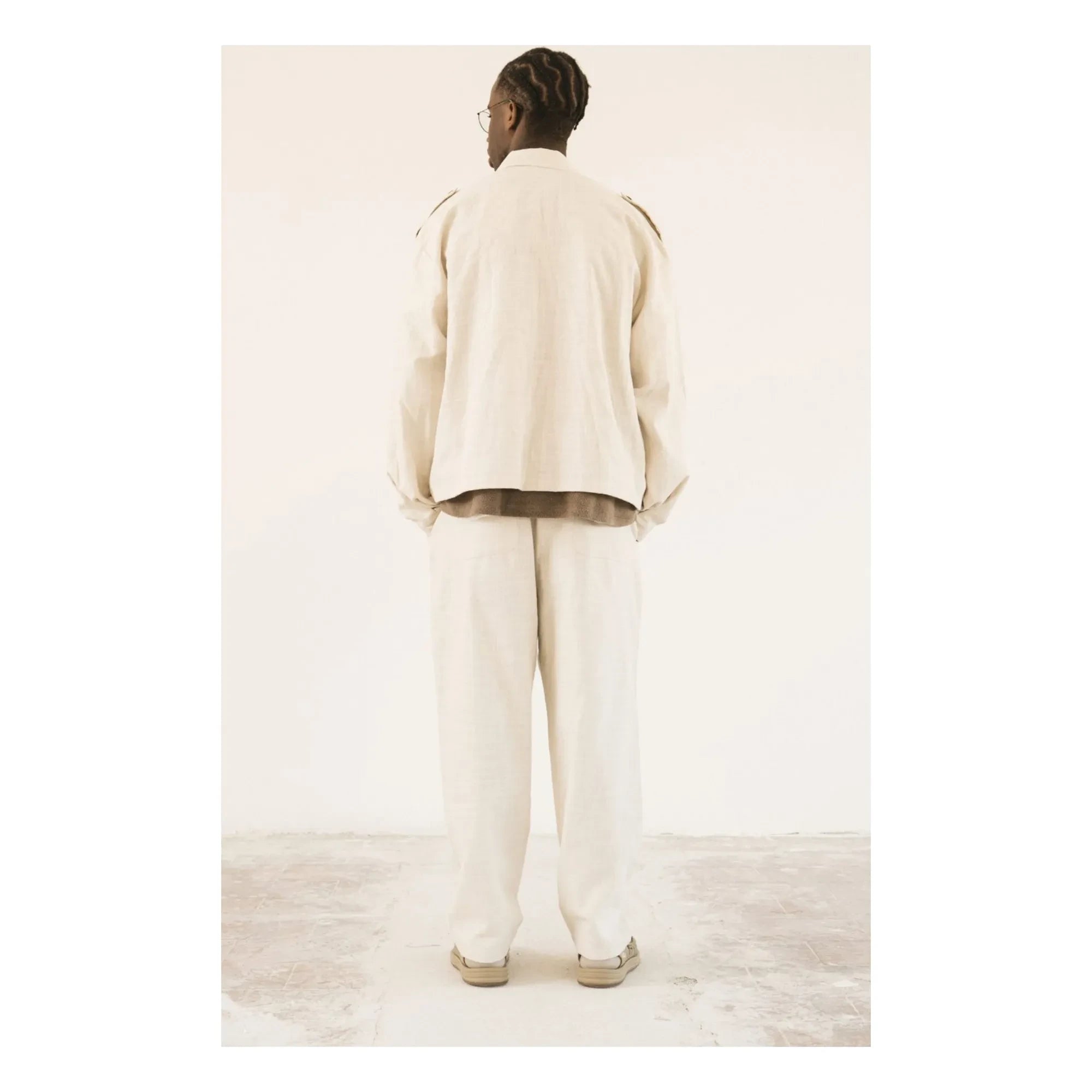 Wooden Store - Militär-Overshirt | Creme