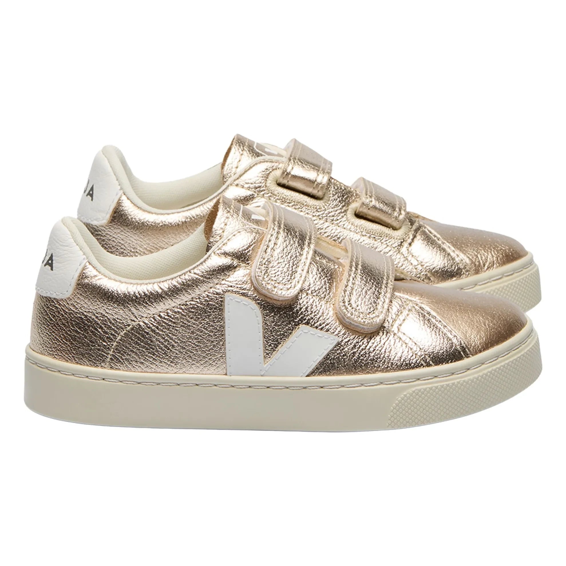 Veja - Esplar Deri O.T. Çizikli Sneakers | Altın kahverengi
