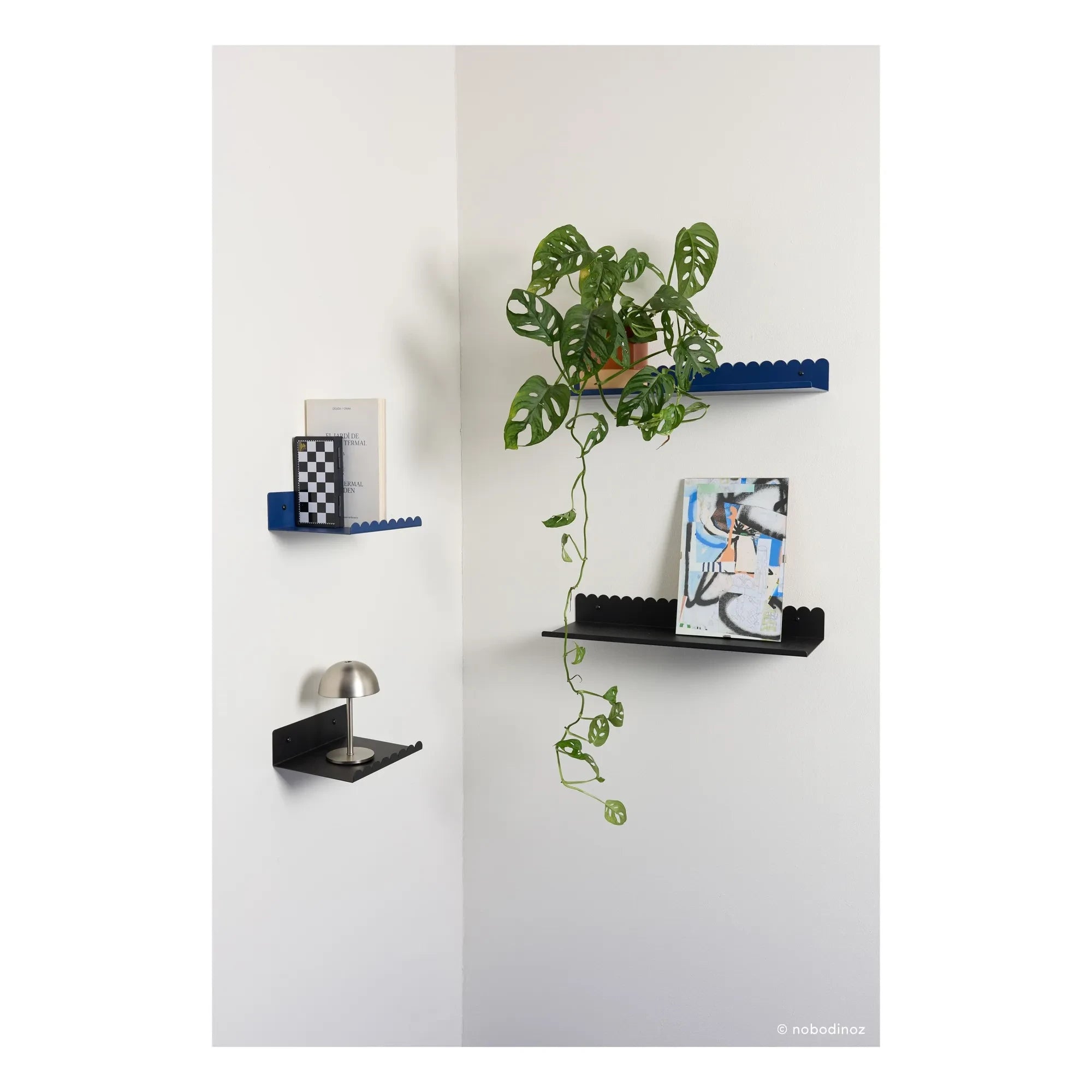 Nobodinoz - Vibes Wandregal 50x16 cm | Marineblau
