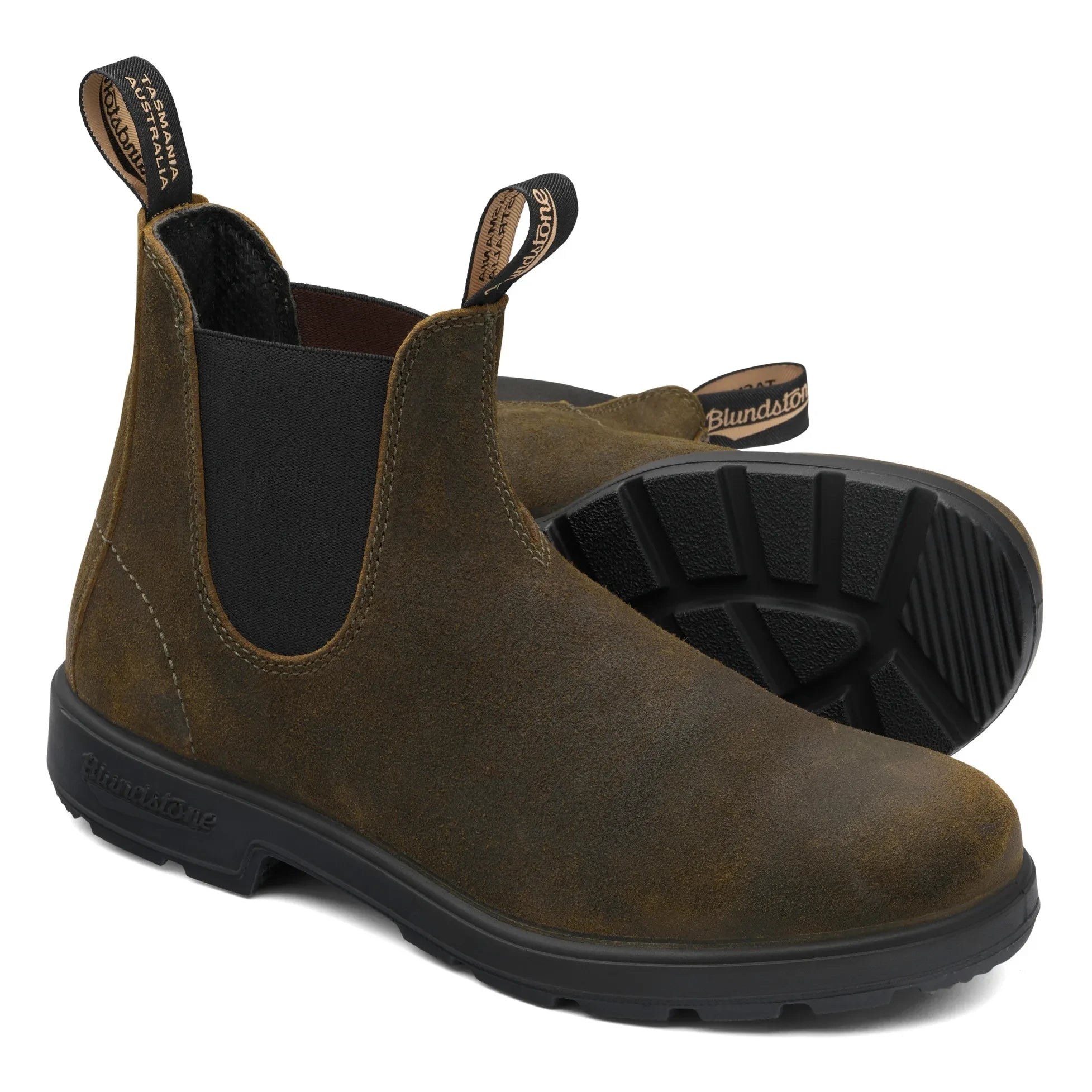 Blundstone - Orijinal Süet Chelsea Çizmeler - Yetişkin Koleksiyonu | Zeytin yeşili