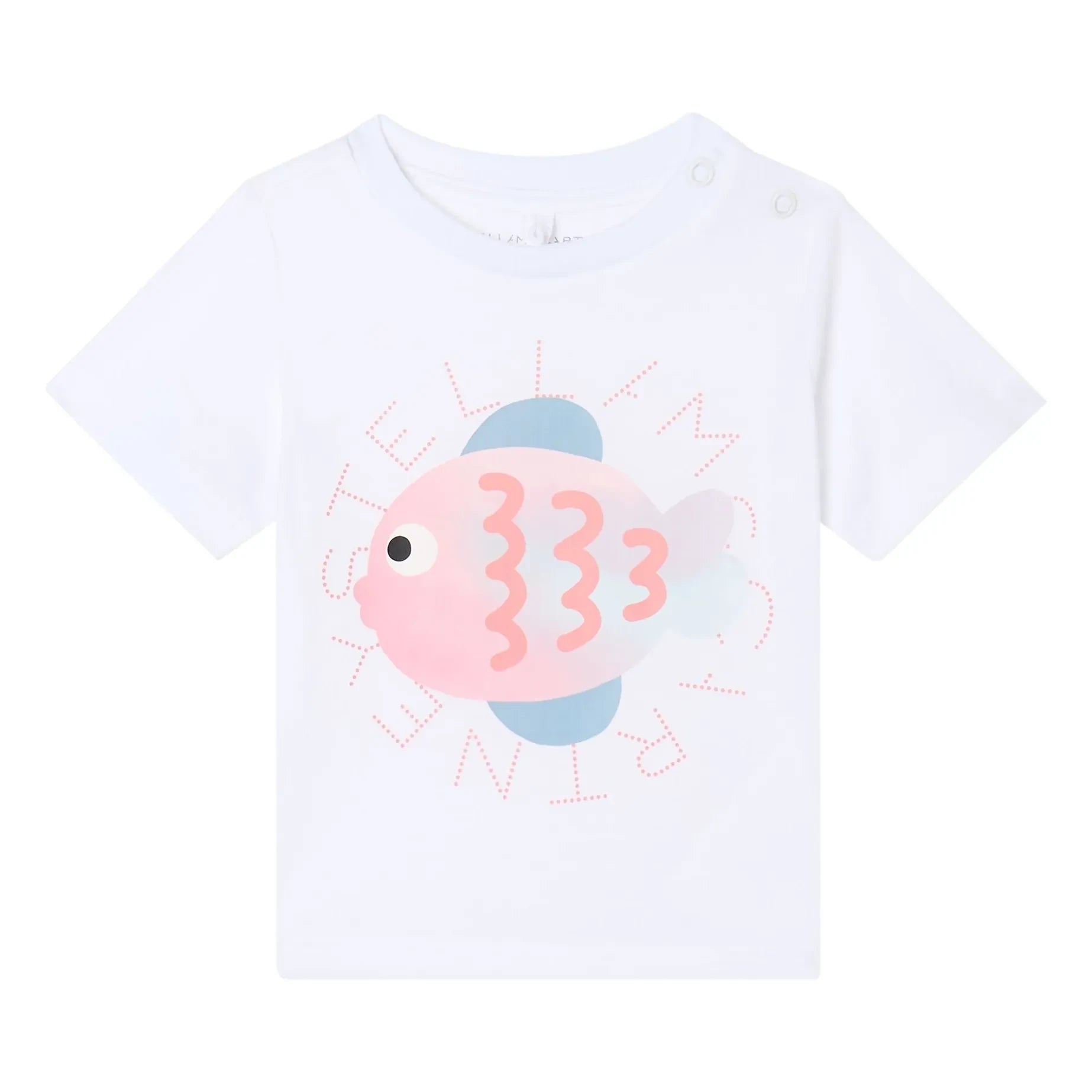 Stella McCartney Kids - Stella Poisson T-shirt | Beyaz