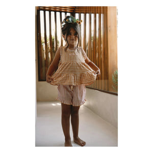 Lilinoa - Brodé Kareli Top Esther | Karamel