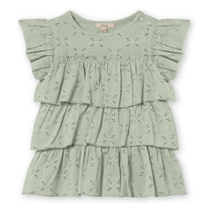 Fliink - Harper Embroidered Top | Light gray
