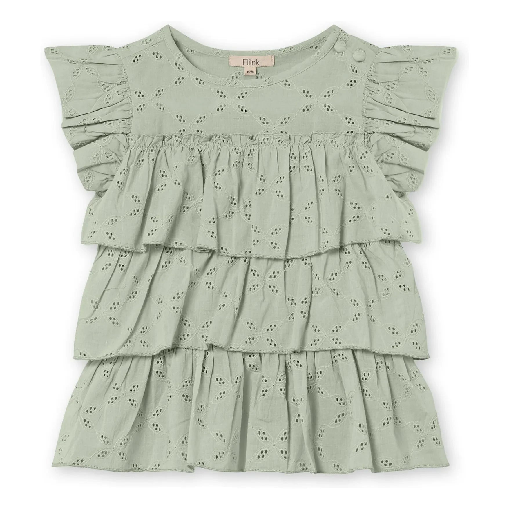 Fliink - Harper Embroidered Top | Light gray
