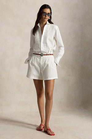 Polo Ralph Lauren şık kadın pamuklu kısa şort COTTON POPLIN-WVN-SHORTS