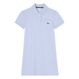 Lacoste - Organik Pamuklu Polo Elbise | Açık Mavi