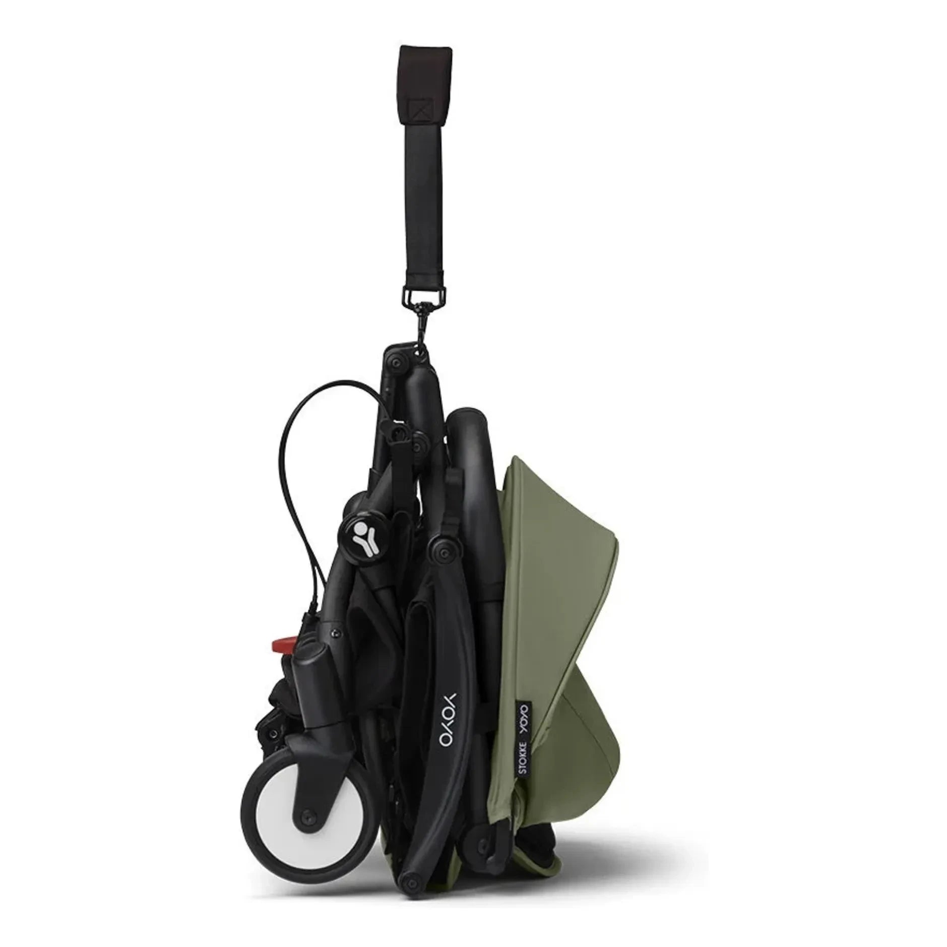 Stokke® - YOYO³ tam bebek arabası 0+ ve 6+ Beyaz çerçeve | Zeytin
