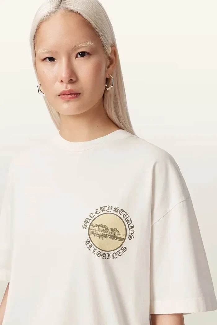 AllSaints kadın pamuklu tişört SUN