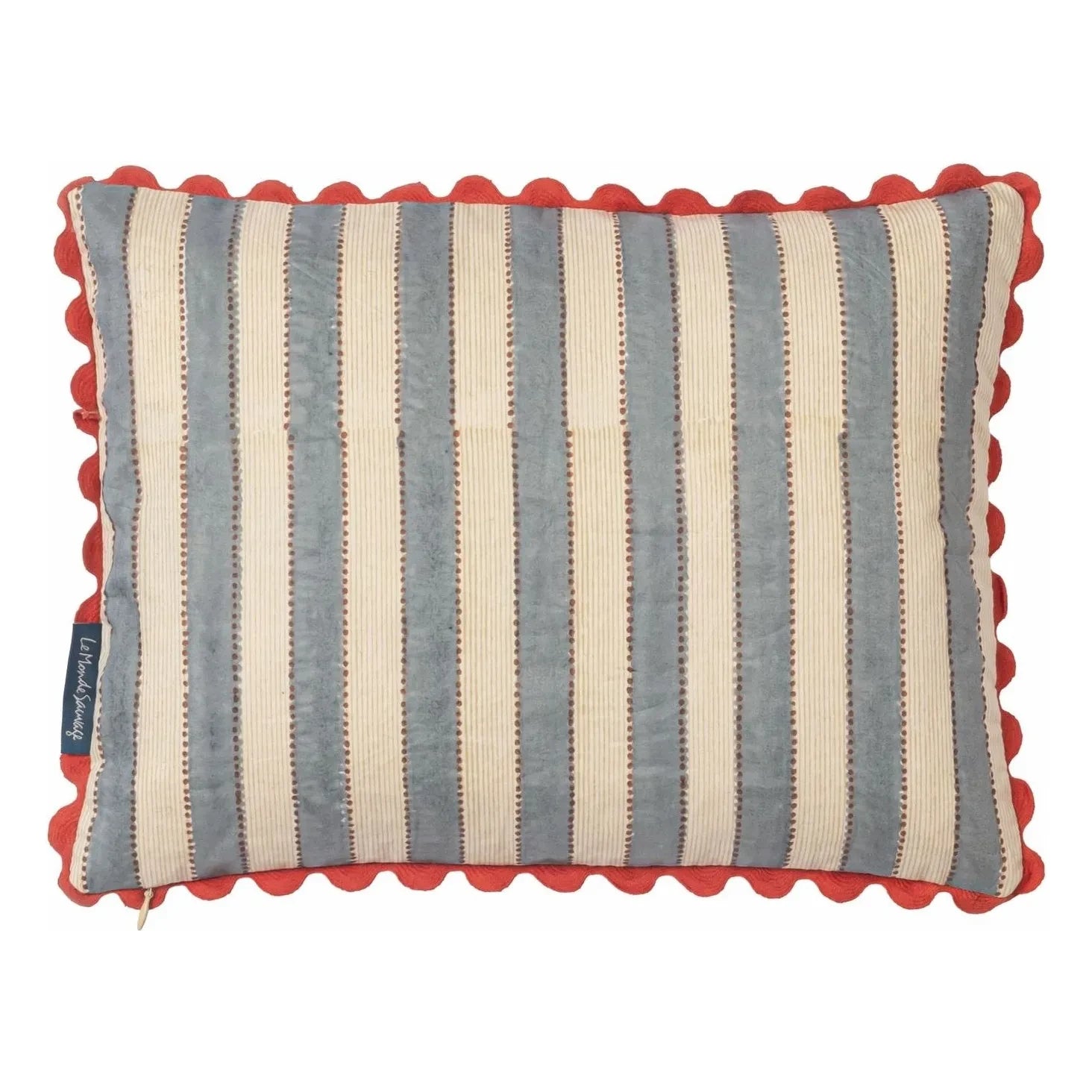 Le Monde Sauvage - Astre London Striped Pillowcase | Blue