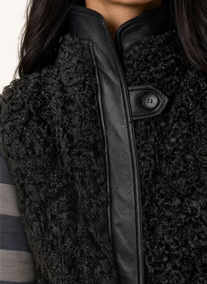 Leon &amp; Harper - Vico Sleeveless Jacket | Black