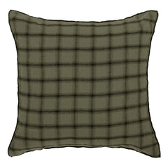 Le Monde Sauvage - Highlands Washed Leinen Kissenbezug | Khaki