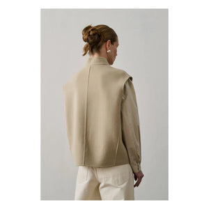 Soeur - Ärmellose Adeline-Jacke aus Wolle | Limette