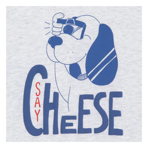 Bonton - Livo Say Cheese Benekli Tişört | Gri