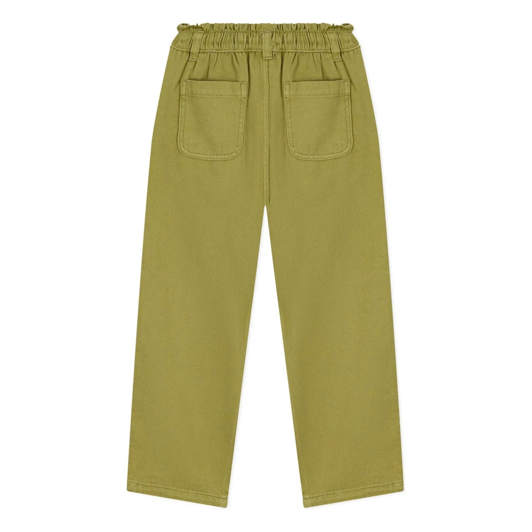 Petit Bateau - Kağıt Bel Twill Pantolon | Zeytin
