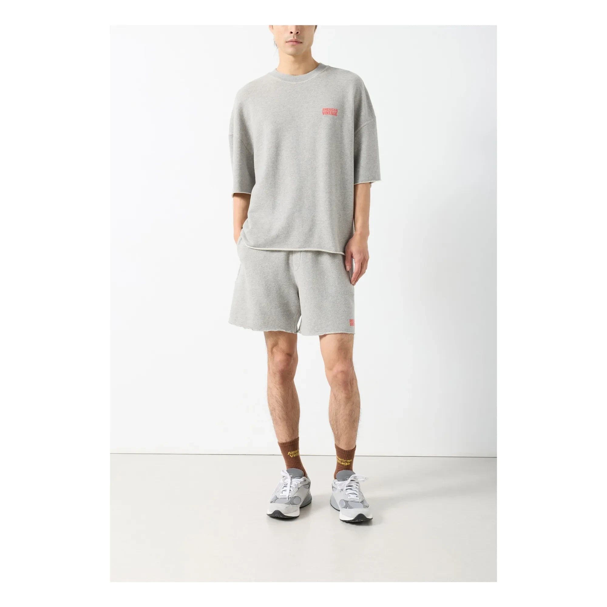 American Vintage - Crew Neck Sweatshirt | Grey Melange
